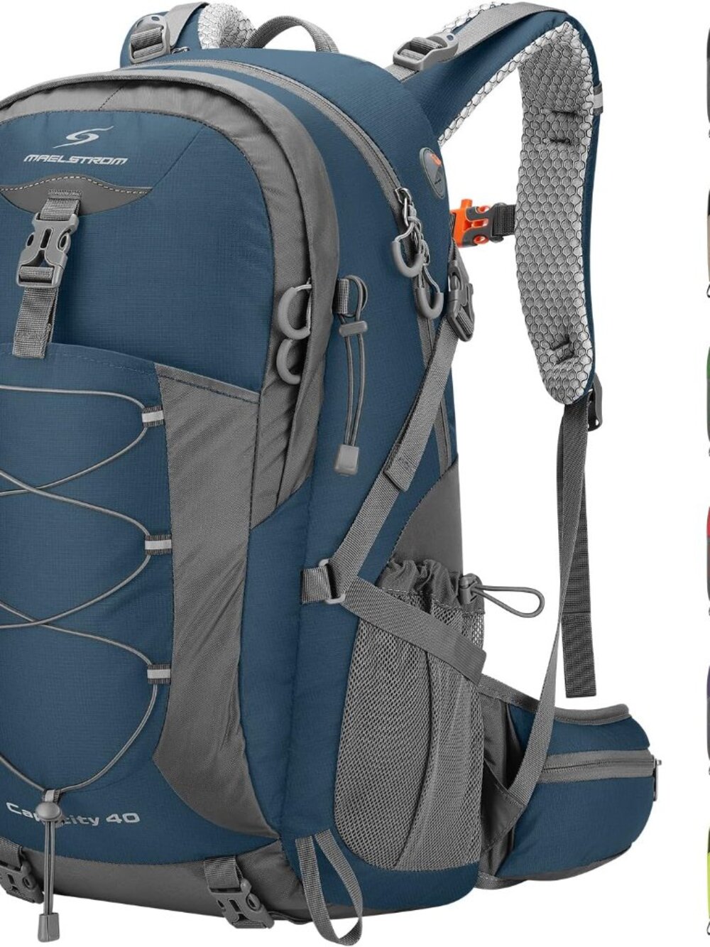 40L Waterproof Hiking Daypack with Rain Cover